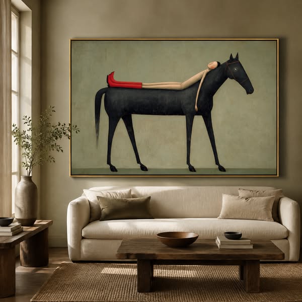 Sculptural Colour for an Eclectic Interior
