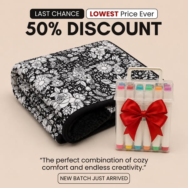 HUGE Sale: Cozy Coloring Blankets