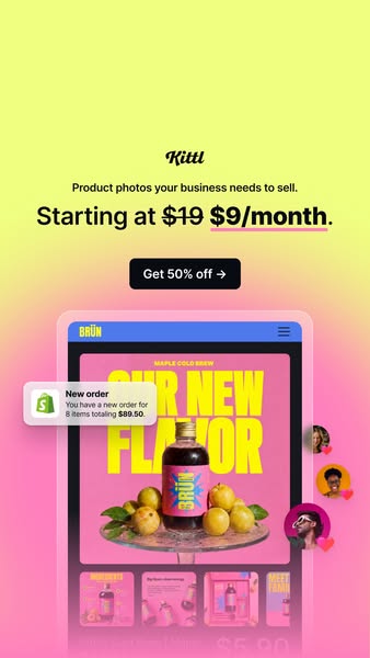 Product photos from $9/month