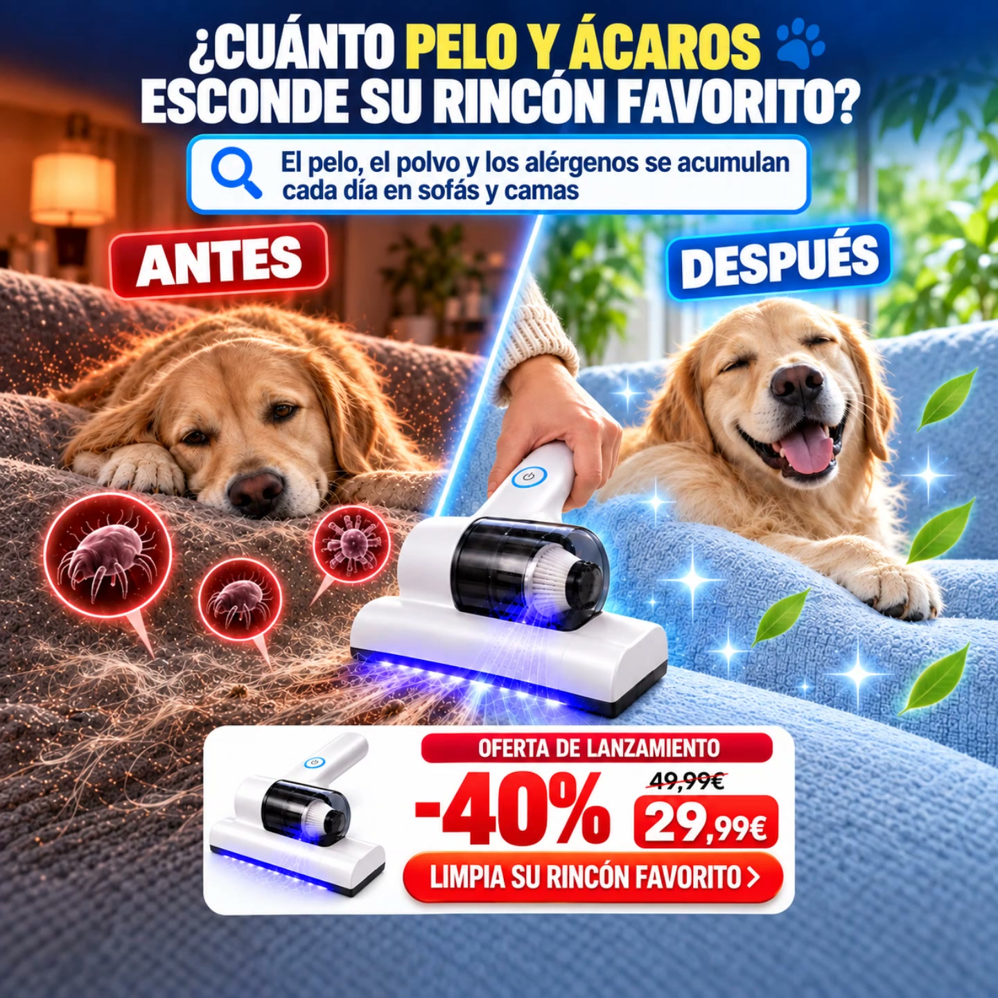 Adiós a los pelos en sofás y camas