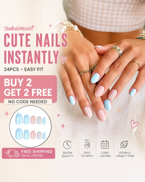 Chic Blue Stripe & Dot 24PCS