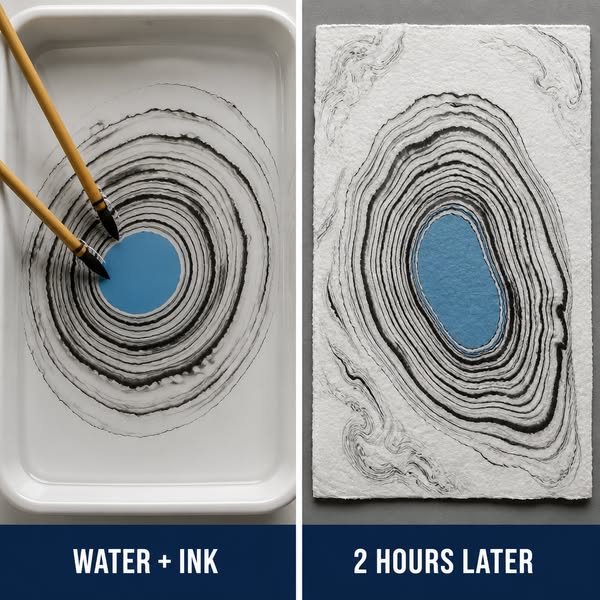 Learn the 900-Year-Old Japanese Art of Paper Marbling