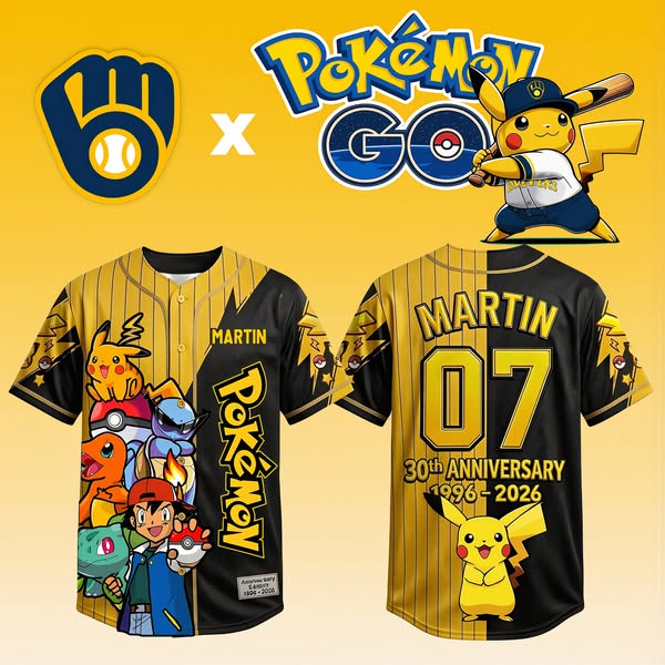 PoMo Celebrate 30 Years Of Catching Them All - Personalized Baseball J