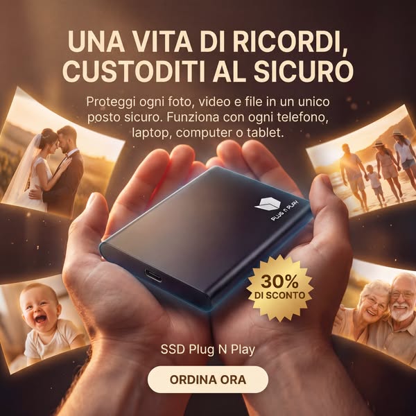 Archivia foto e video in modo rapido e sicuro.