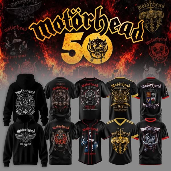 Motorhead 50 Years Anniversary Tour Collections