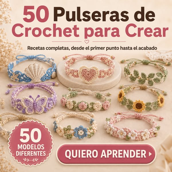50 Pulseras de Crochet