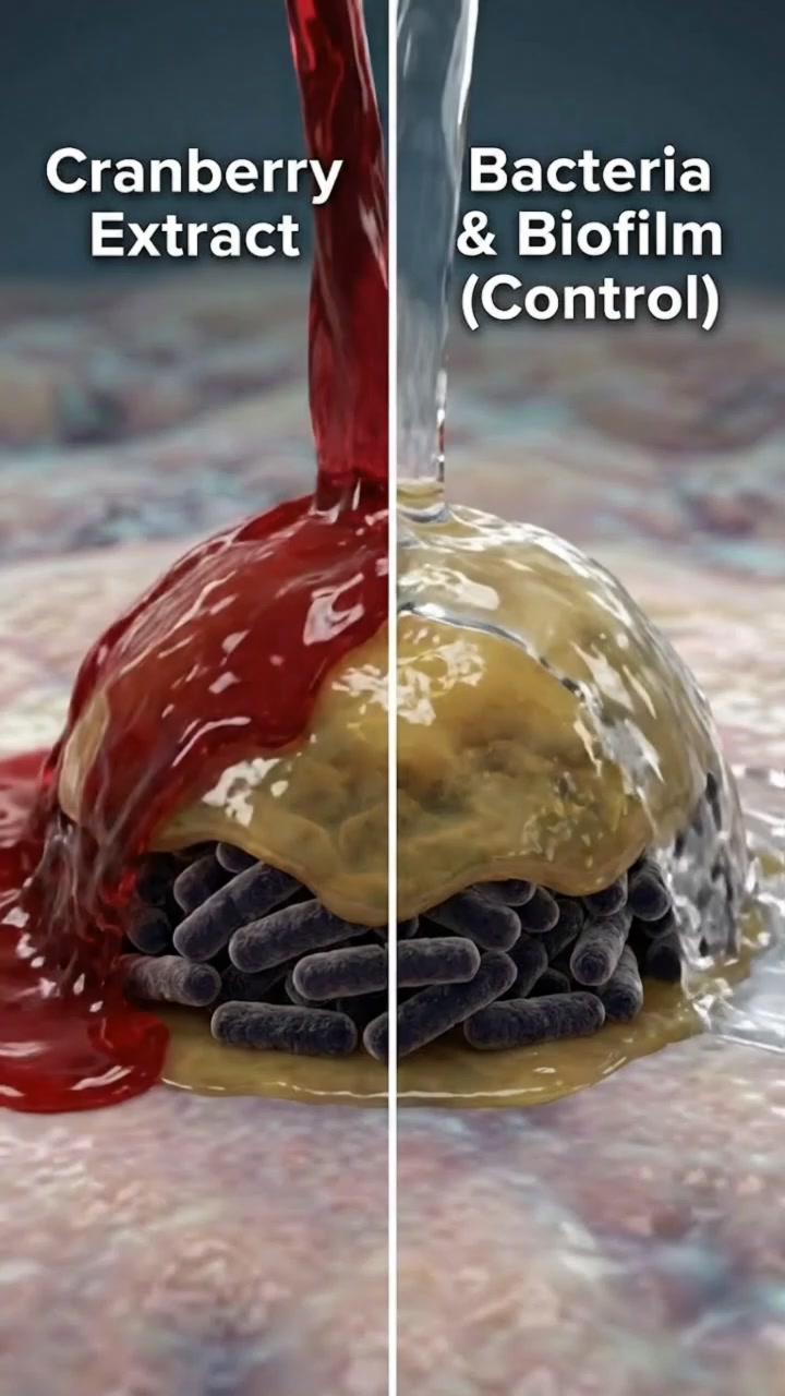 Watch What Cranberry Extract Actually Does Against Bladder Biofilm. Then Watch the Nordic Compound.