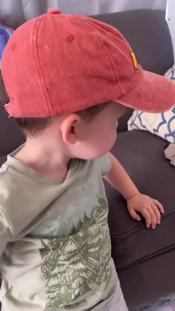 Toddler Excavator Baseball Hat