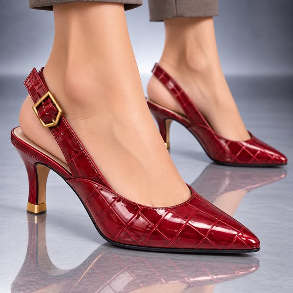 Liliane Croc Slingback Heel