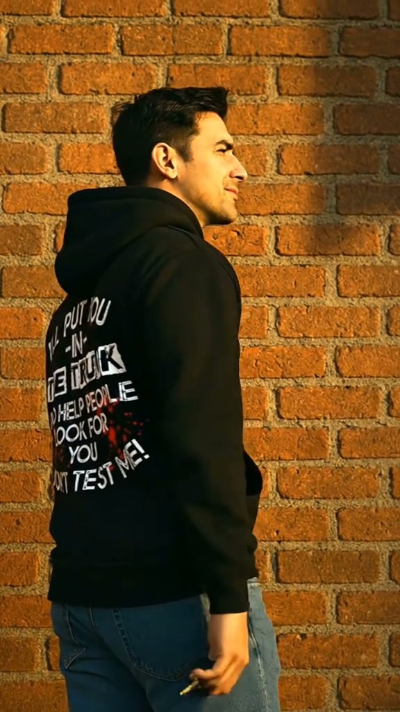 I'll Put You In The Trunk Funny Quote Men’s Hoodie