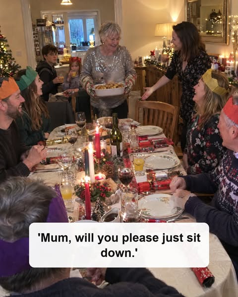 This Christmas, the cook sits down