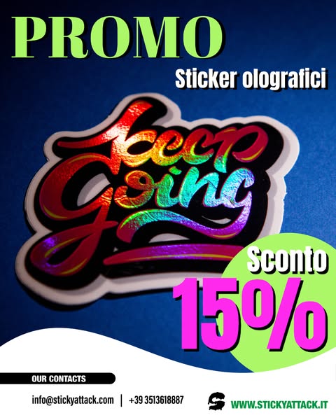 STICKERS OLOGRAFICI PERSONALIZZATI