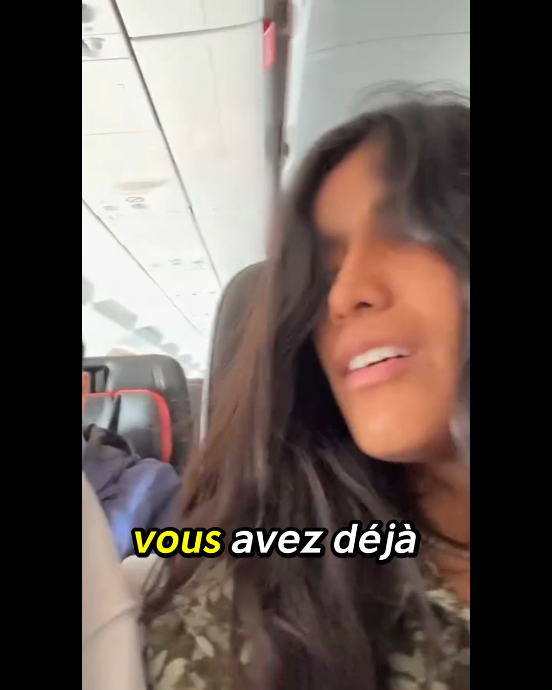 C'était pas l'avion. C'était impossible de dormir correctement.