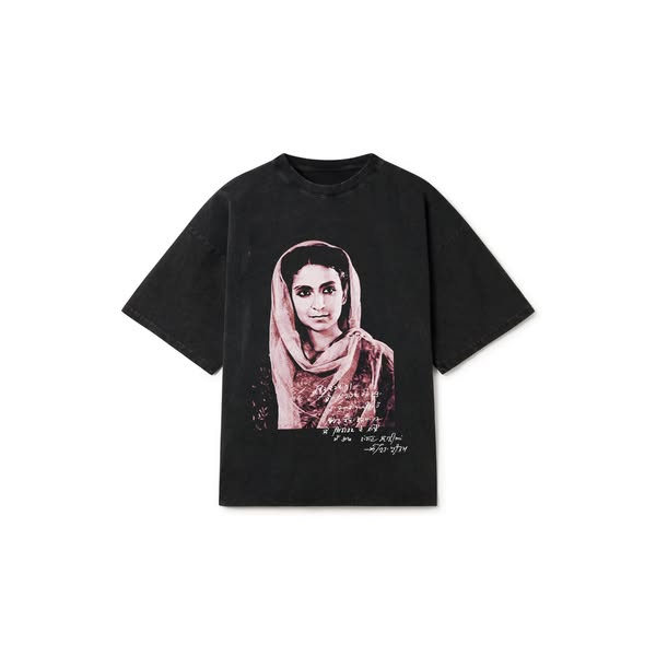 AMRITA OVERSIZED FADED T-SHIRT BLACK