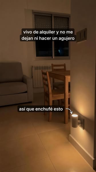 Luz de hotel sin taladrar