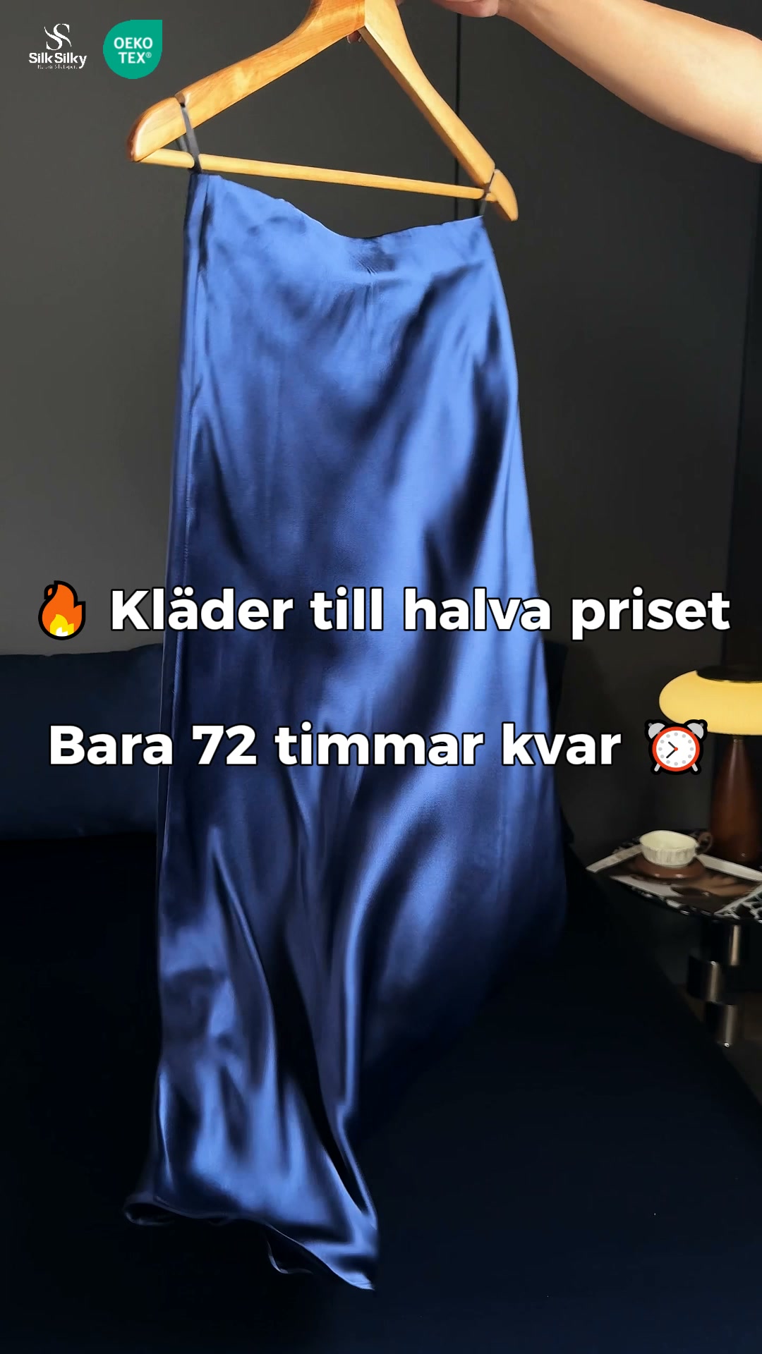 Elegant Kjol i Ren Silke