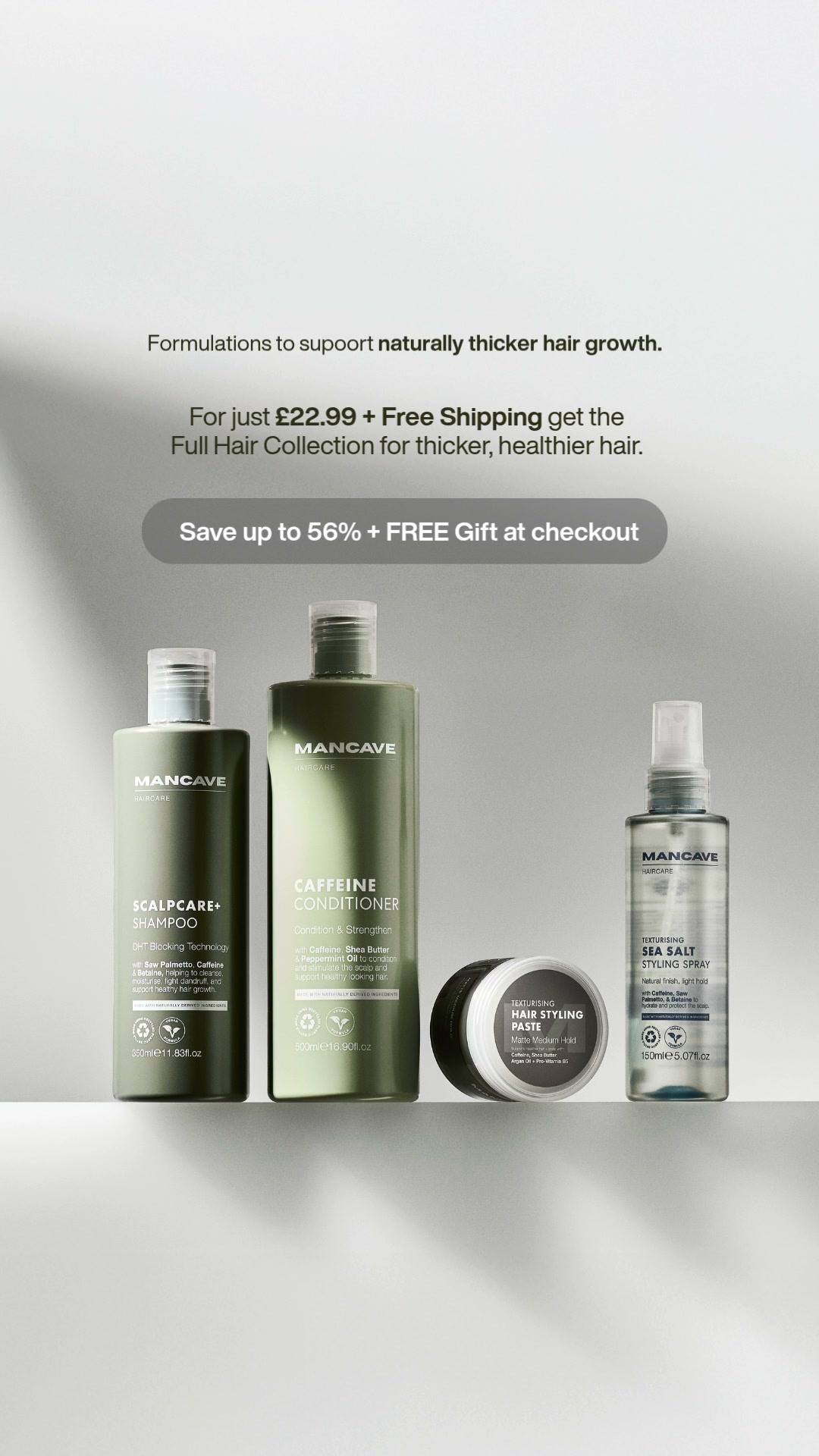 Thicker, healthier hair. Naturally