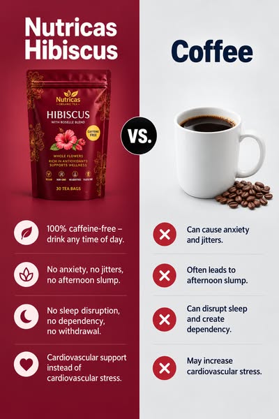 Coffee or Hibiscus? Choose the Cup That Gives More.