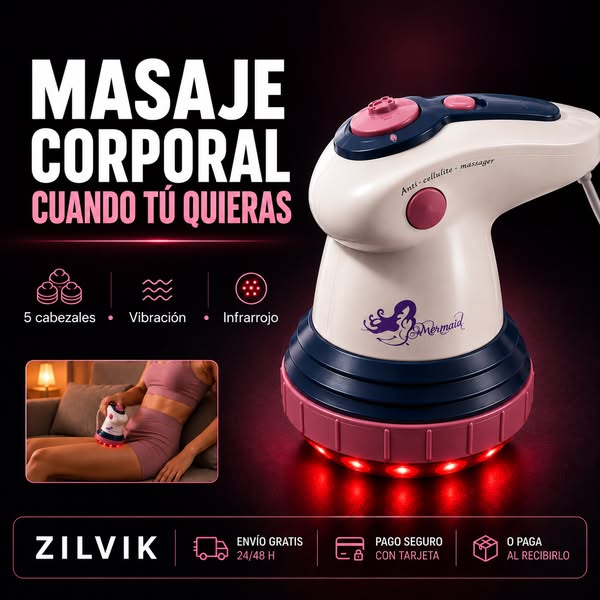 Masajeador anticelulítico con luz infrarroja 5 en 1