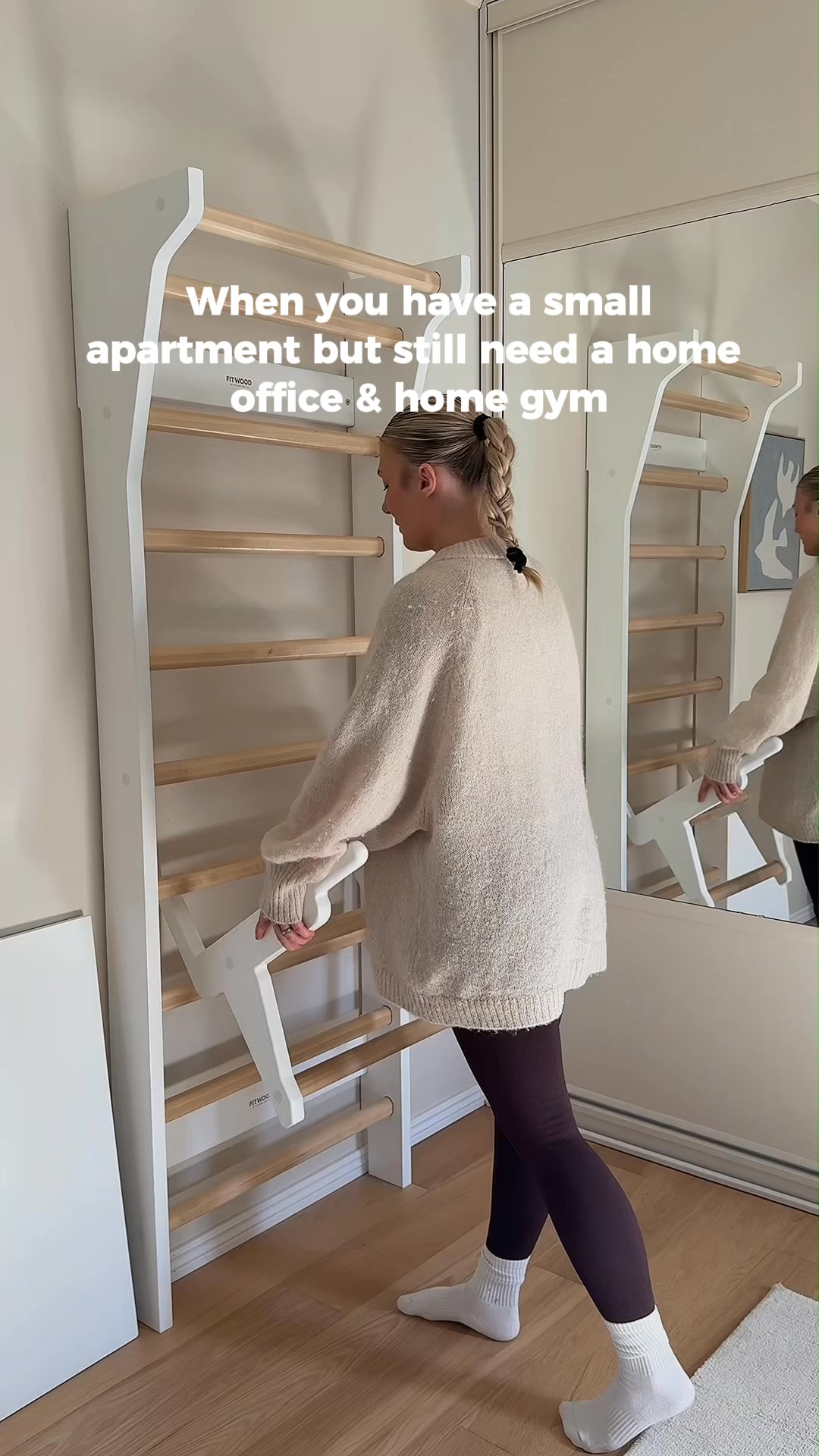 FitWood wall bars transform your home into a space for movement, play and training – for kids and adults alike
