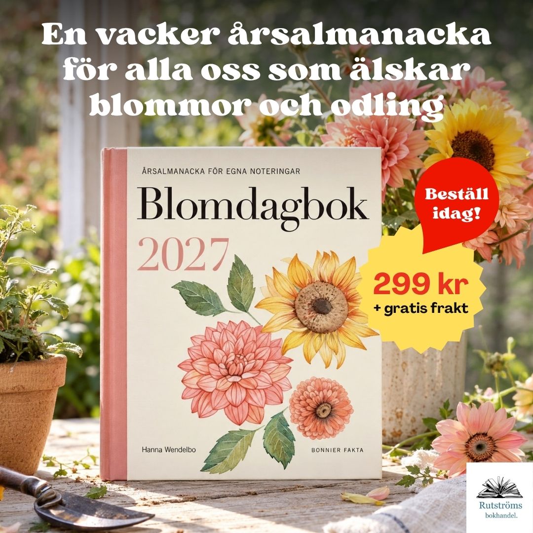 Kalender, odlingshandbok och trädgårdsdagbok i samma vackra bok
