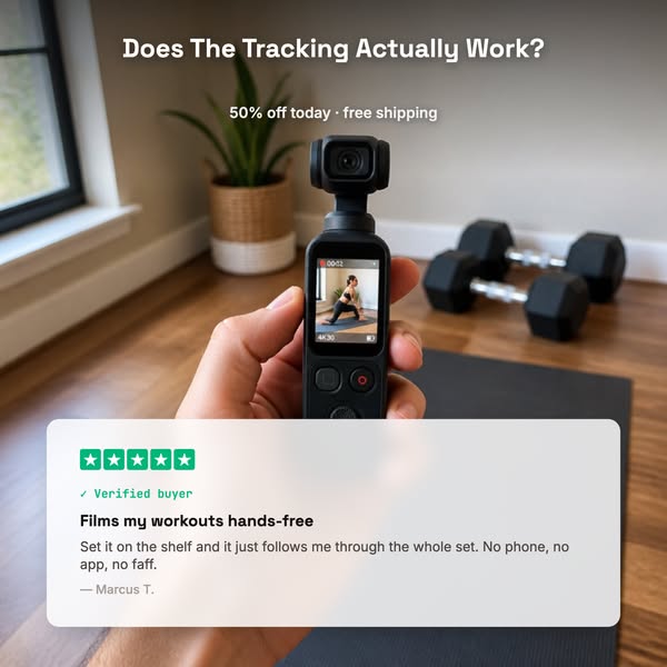 Steady 4K Shots From Your Pocket 50% Off