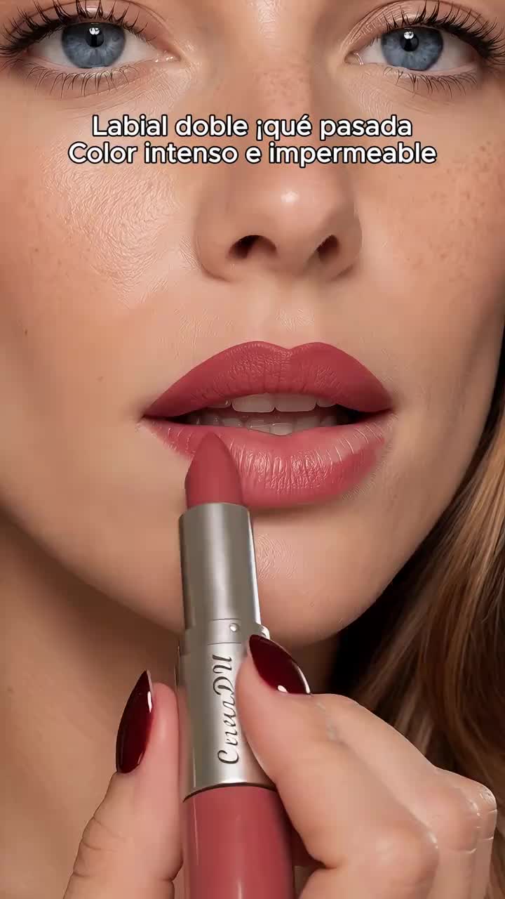 2-in-1 Dual-Ended Lipstick and Lip Gloss Set