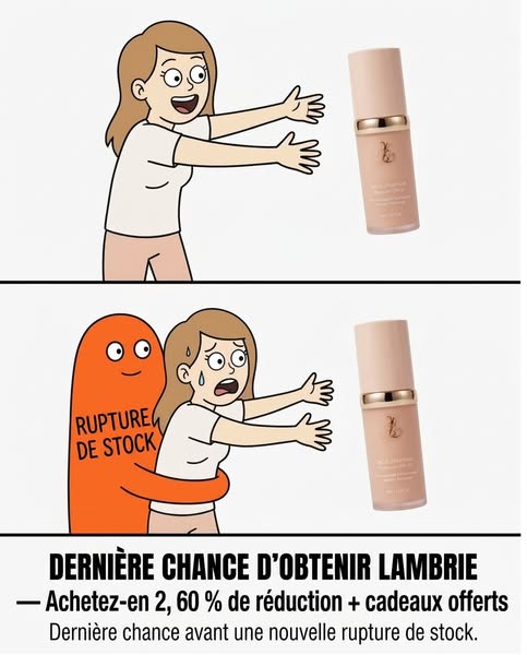 Jusqu'à 60% de réduction, aujourd'hui seulement. Demain, c'est fini.