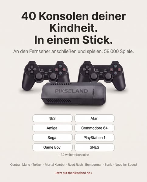 40 Konsolen deiner Kindheit in einem