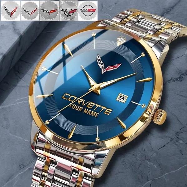 Corvette Custom Name Elegant Design Watch