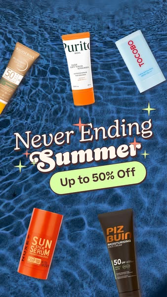 Summer Store — Up to 50% Off Sunscreens
