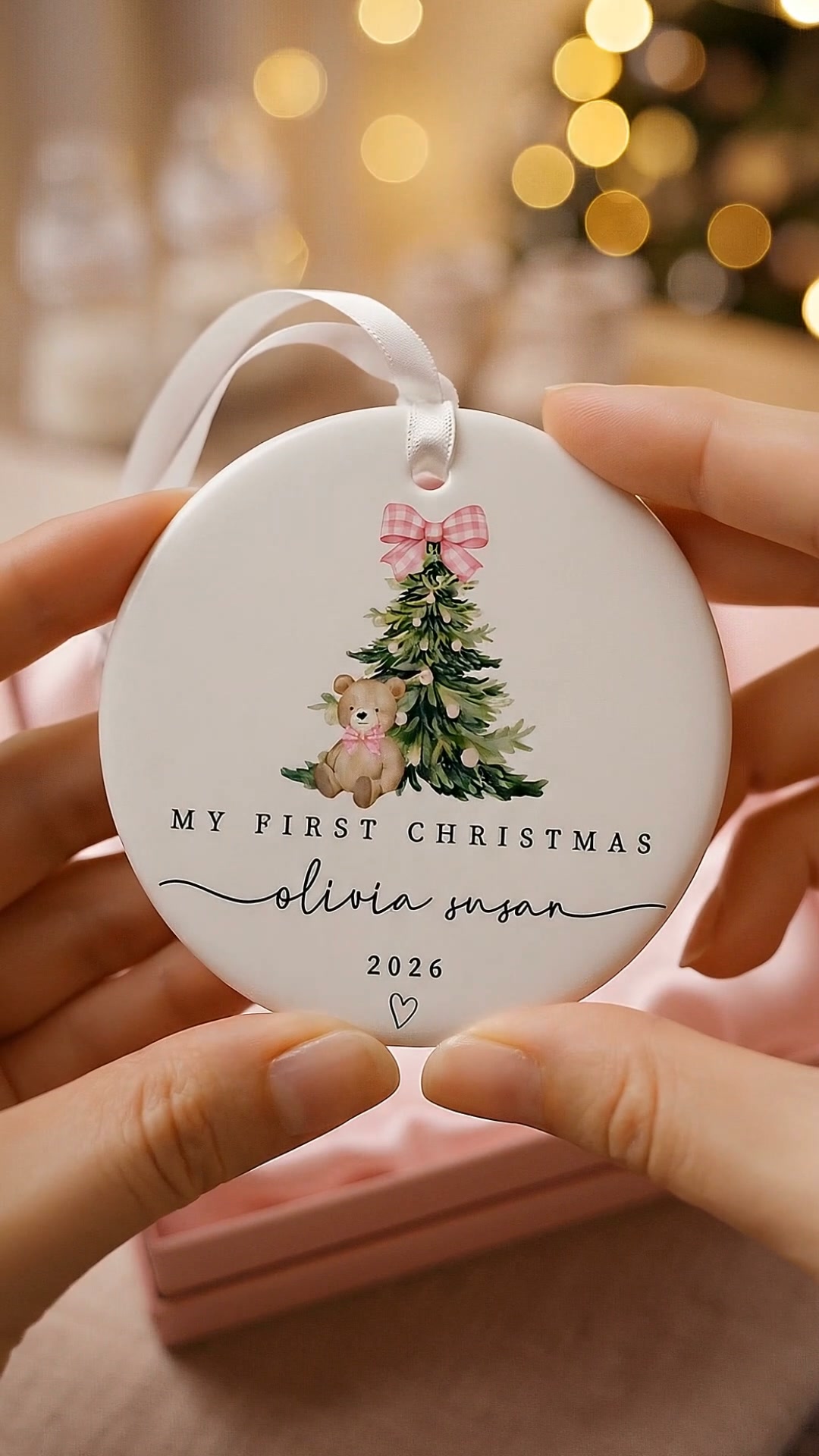 Personalized Baby First Xmas Ornament