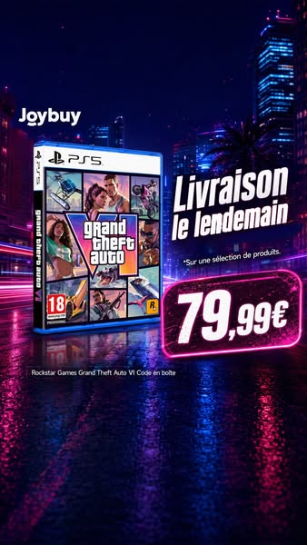 Rockstar Games Grand Theft Auto VI Code en boîte - PS5 - Version française | Jeux PlayStation | Joybuy