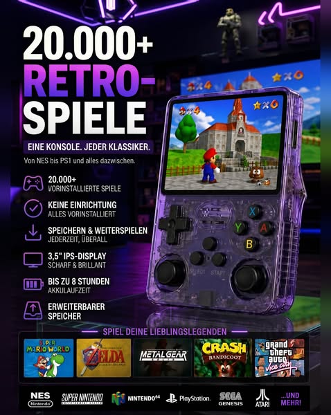 20.000+ Spiele · Fast jede Konsole