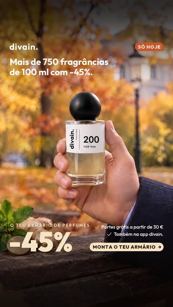 45% em todos os perfumes