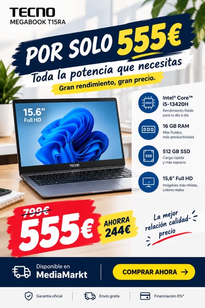 Portátiles las mejores ofertas al mejor precio | MediaMarkt