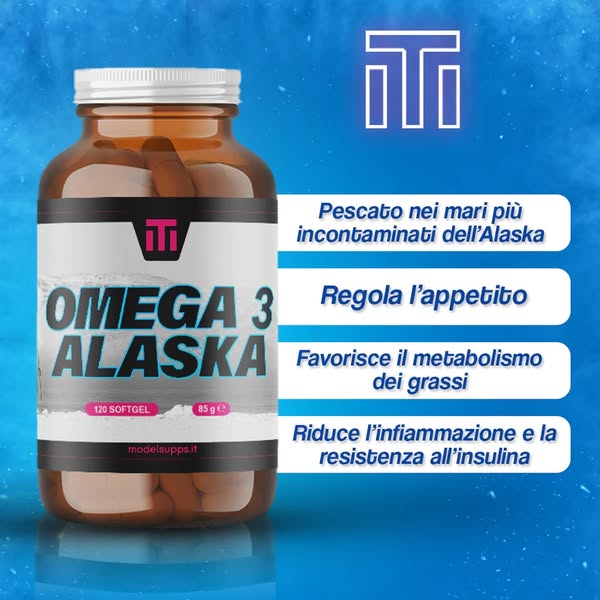 OMEGA-3 SELVATICI DELL'ALASKA- 120 perle - i più puri e incontaminati
