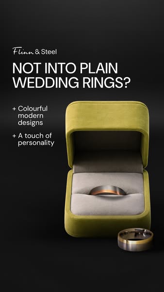 Colourful Wedding Rings
