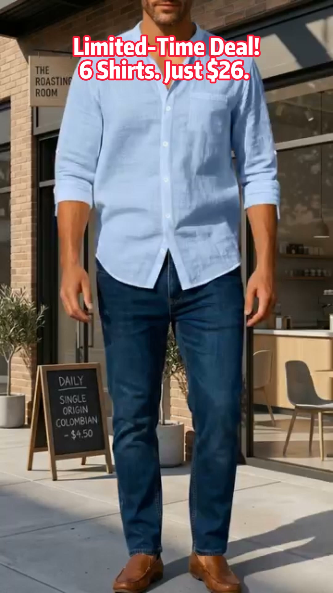 6 Linen Shirts for Just $26!