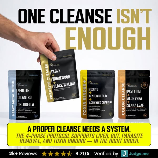 HEAVY METALS • PARASITES • TOXINS — GONE FOR GOOD