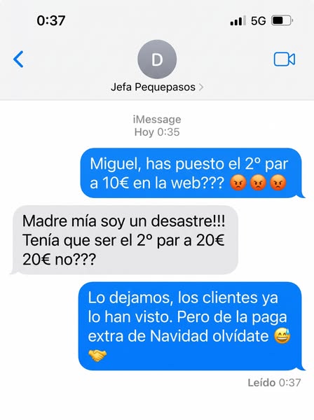 Nos equivocamos de precio y lo dejamos