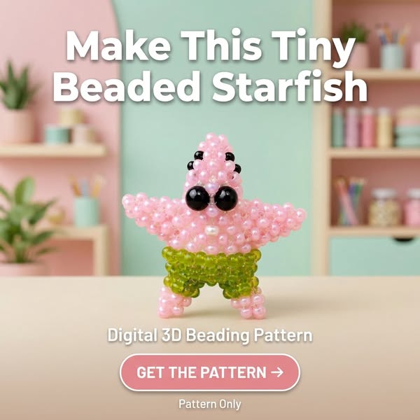 3D Beaded Starfish — Seed Bead Pattern