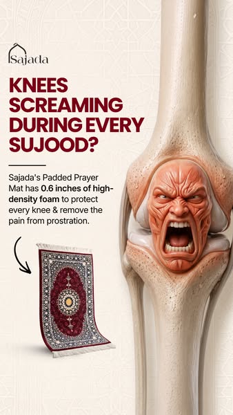 The mat that ends knee pain in salah.