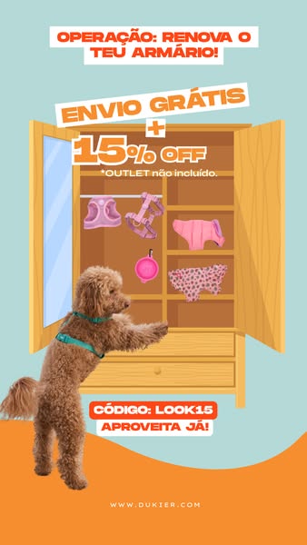 Envio gratuito e código: LOOK15