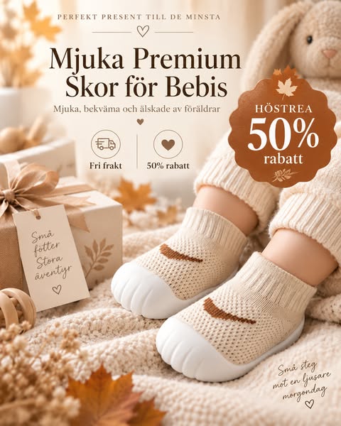 Våra populära Babyskor är tillbaka i lager