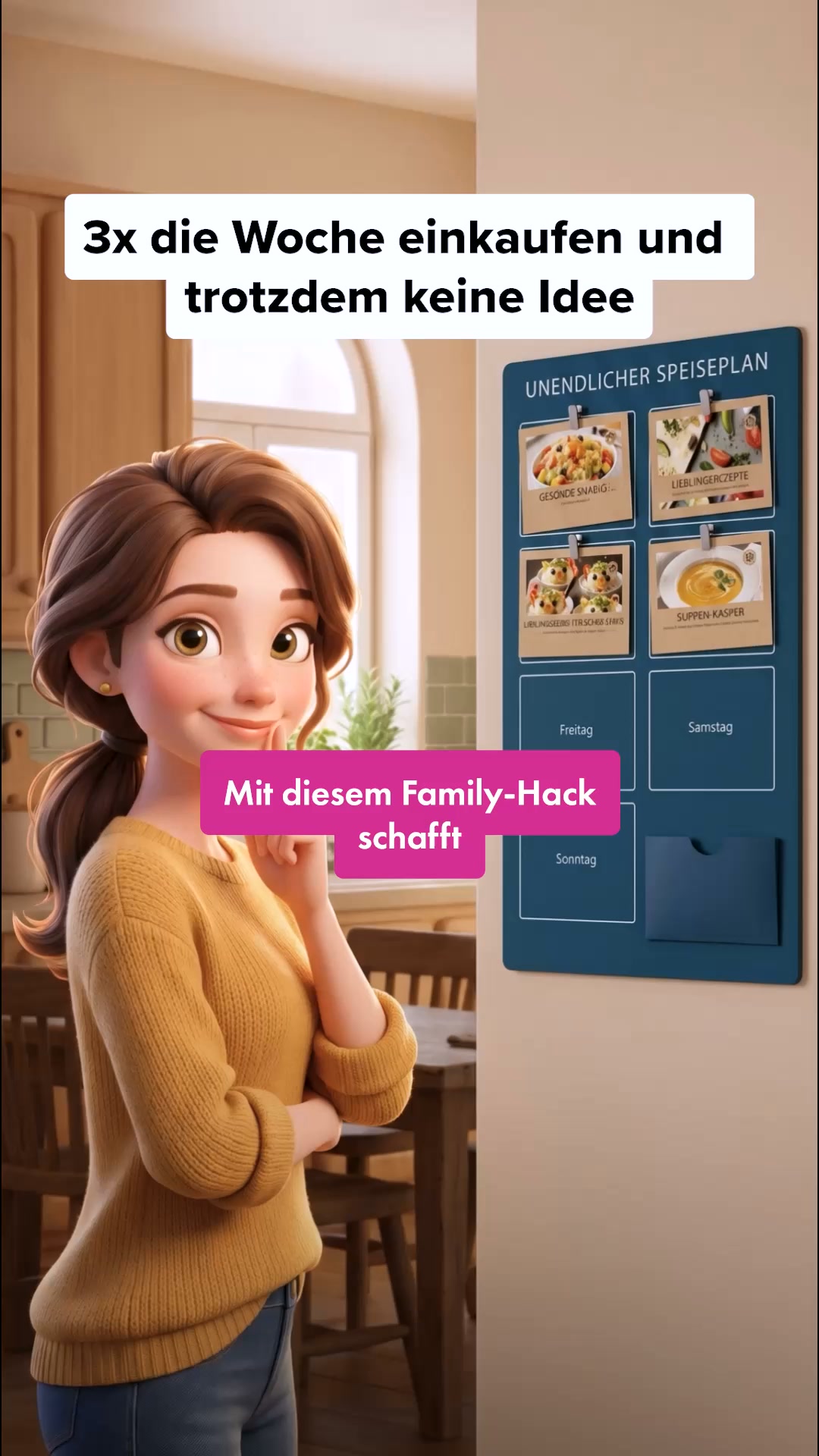 Nie wieder die Frage: "Was koche ich morgen?"