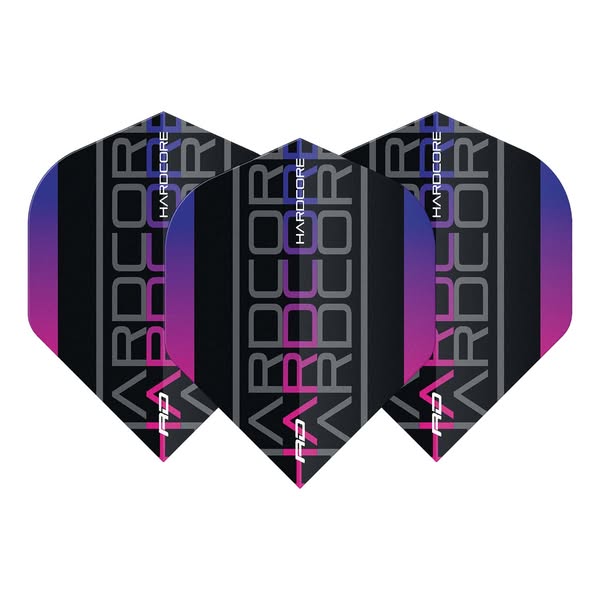 Red Dragon set van 3 flights | Hardcore XT Purple
