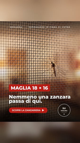 Zanzariera per porta su misura