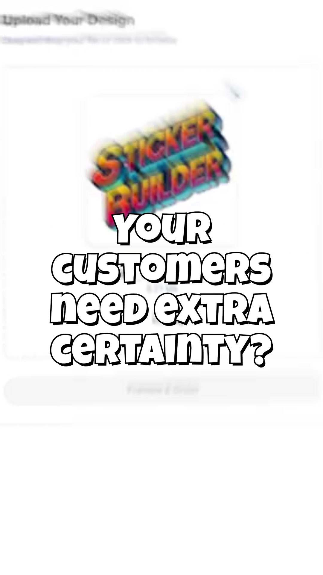 Offer optional manual proof review with Sticker Builder