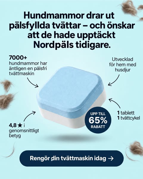 Djup rengör tvättmaskinen från päls, smuts & dålig lukt
